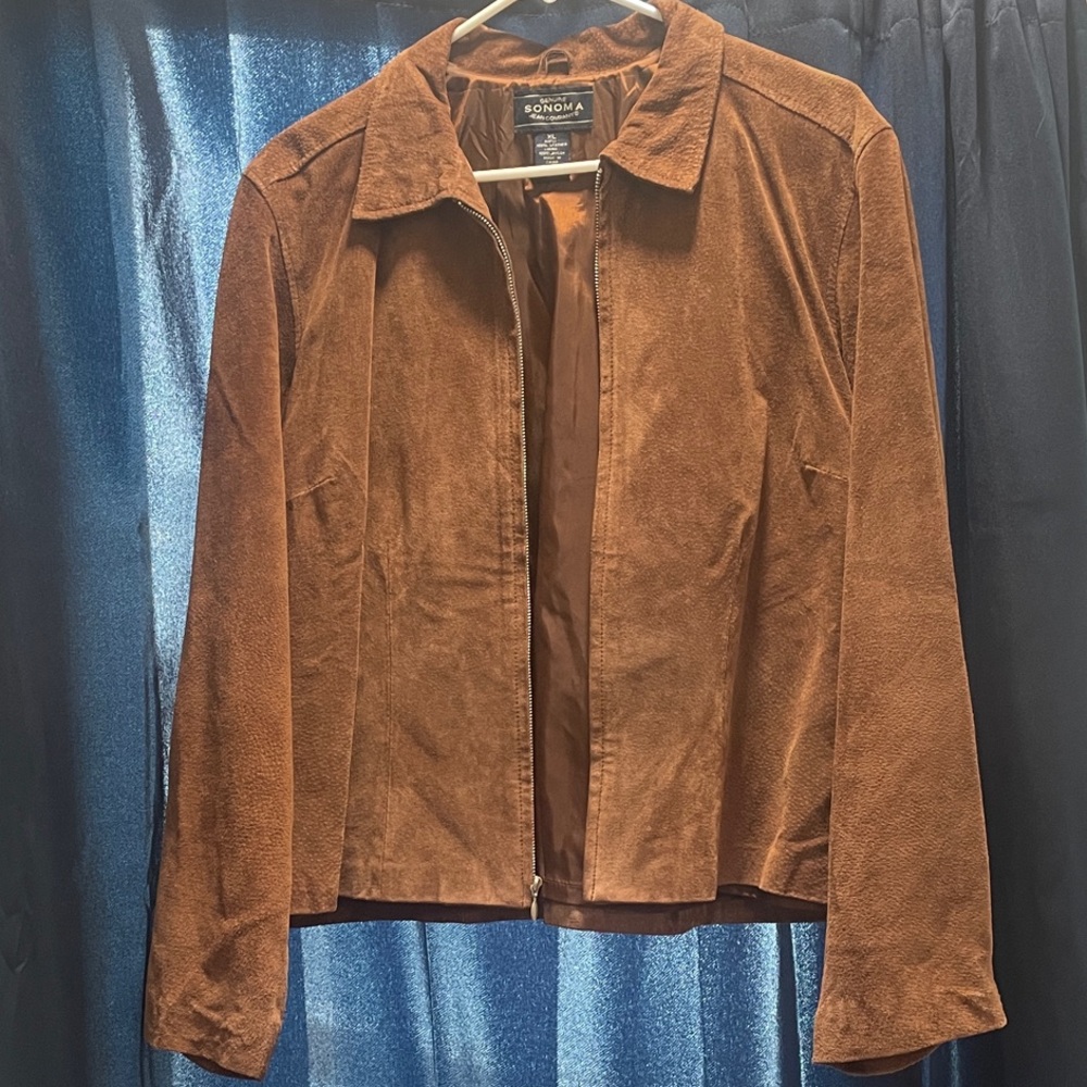 Sonoma Women's Tan Suede Jacket